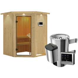 Sauna »Wolmar«, inkl. 3.6 kW Saunaofen mit externer Steuerung, für 3 Personen