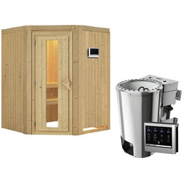 Sauna »Wolmar«, inkl. 3.6 kW Saunaofen mit externer Steuerung, für 3 Personen