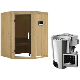 Sauna »Wolmar«, inkl. 3.6 kW Saunaofen mit externer Steuerung, für 3 Personen