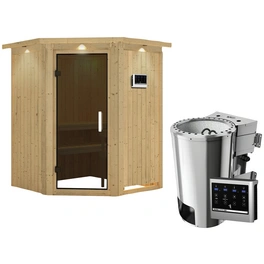 Sauna »Wolmar«, inkl. 3.6 kW Saunaofen mit externer Steuerung, für 3 Personen