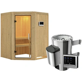 Sauna »Wolmar«, inkl. 3.6 kW Saunaofen mit externer Steuerung, für 3 Personen