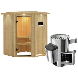 Sauna »Wolmar«, inkl. 3.6 kW Saunaofen mit externer Steuerung, für 3 Personen