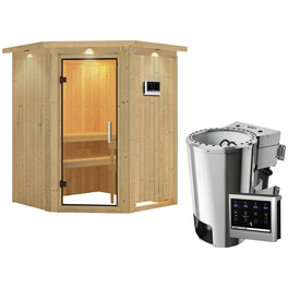 Sauna »Wolmar«, inkl. 3.6 kW Saunaofen mit externer Steuerung, für 3 Personen