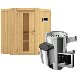 Sauna »Wolmar«, inkl. 3.6 kW Saunaofen mit externer Steuerung, für 3 Personen