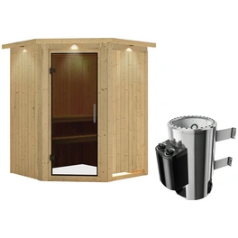 Sauna »Wolmar«, inkl. 3.6 kW Saunaofen mit integrierter Steuerung, für 3 Personen