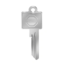 Schlüsselrohling, silberfarben, geeignet für: Profilzylinder, Kleinzylinder, Vorhang-/Hebelschlösser