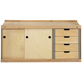 Schrank für Hobelbank »0042«, 5 Schubladen, braun, Holz
