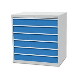 Schubladenschrank »«, BxHxT: 100,5 x 101,9 x 73,6 cm, grau/blau