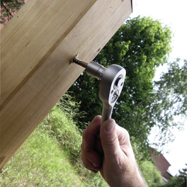 Sechskant-Holzschraube, ØxL: 6 x 100 mm, rostfreier Edelstahl A2, 1000 Stück