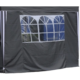 Seitenteile, Breite: 290 cm, Polyester, grau, mit Fenster