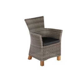 Sessel »Toskana«, BxHxT: 66 x 88 x 66 cm, Aluminium/Kunststoffgeflecht/Akazienholz