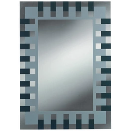 Siebdruckspiegel »Enzo«, rechteckig, BxH: 50 x 70 cm, anthrazit|silberfarben