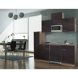 Singleküche »KB180ESGMIC«, mit E-Geräten, Gesamtbreite: 180 cm