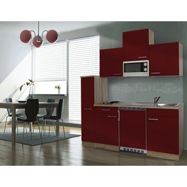 Singleküche »KB180ESGMIC«, mit E-Geräten, Gesamtbreite: 180 cm