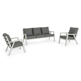 Sitzgruppe »Truman«, 4 Sitzplätze, Aluminium/Polyester, inkl. Auflagen