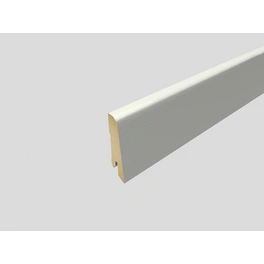 Sockelleiste »L201«, weiß, MDF, LxHxT: 240 x 6 x 1,7 cm, passend zu: Ascona Wood weiß, Toscolano Eiche weiß