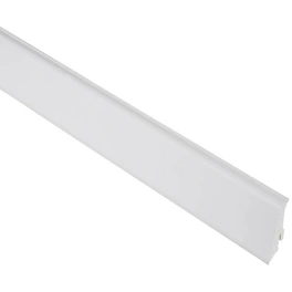 Sockelleiste, Uni weiß, PVC, LxHxT: 240 x 5,9 x 1,7 cm