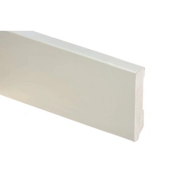 Sockelleiste, weiß, Kiefernholz, LxHxT: 250 x 8 x 1,6 cm