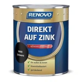 Speziallack seidenglänzend »Direkt auf Zink«, schwarz RAL 8162