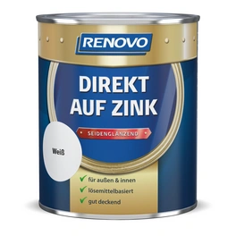 Speziallack seidenglänzend »Direkt auf Zink«, weiss RAL 0095