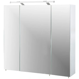 Spiegelschrank »Dorina«, BxHxT: 80 x 71 x 16 cm, 3-türig, weiß