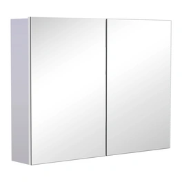 Spiegelschrank, weiß, Holz, BxHxT: 80 x 60 x 15 cm