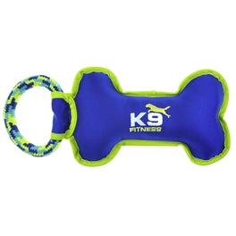 Spielzeug »K9 Fitness«, Nylon Knochen mit Schlaufe, blau/grün, für Hunde