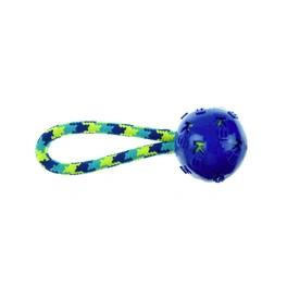 Spielzeug »K9 Fitness«, Zugseil mit Ball, blau/grün, für Hunde