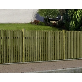 Staketenzaun »Juist«, HxLxT: 90 x 180 x 5 cm, kiefernholz/fichtenholz, grün