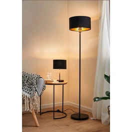 Stehlampe »Liperi«, ∅xH: 30 x 141,5 cm, Metall/Textil