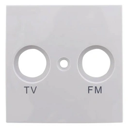 Studio Abdeckung Antenne TV/RF, Weiß, Kunststoff