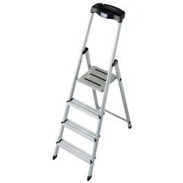Stufen-Stehleiter »MONTO Safety«, 4 Sprossen, Aluminium