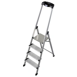 Stufen-Stehleiter »MONTO Safety PlusLine«, 4 Sprossen, Aluminium