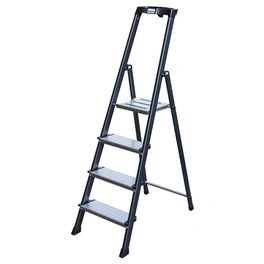 Stufen-Stehleiter »MONTO Securo«, 4 Sprossen, Aluminium