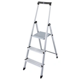 Stufen-Stehleiter »MONTO Solidy«, 3 Sprossen, Aluminium