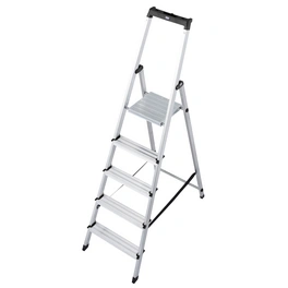 Stufen-Stehleiter »MONTO Solidy«, 5 Sprossen, Aluminium