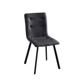 Stuhl, Höhe: 84,5 cm, dunkelgrau/schwarz, 2 stk