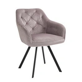 Stuhl, Höhe: 85 cm, rose/schwarz