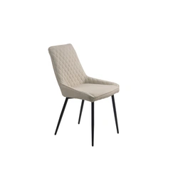Stuhl, Höhe: 86 cm, beige/schwarz, 2 stk