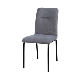 Stuhl, Höhe: 87 cm, hellgrau/schwarz, 2 stk