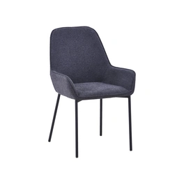 Stuhl, Höhe: 90 cm, dunkelgrau/schwarz, 2 stk