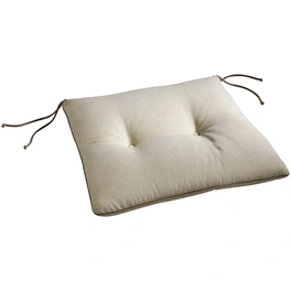 Stuhlauflage »Stuhlauflage«, beige, Uni, BxL: 46 x 45 cm