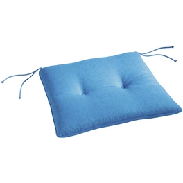 Stuhlauflage »Stuhlauflage«, blau, Uni, BxL: 46 x 45 cm
