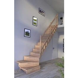 Systemtreppe »Lindos«, Buchenholz, 13 Stufen, max. Geschosshöhe 300 cm