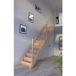 Systemtreppe »Mykonos«, Buchenholz, 13 Stufen, max. Geschosshöhe 280 cm