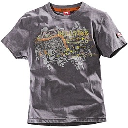 T-Shirt, grau, Baumwolle/Polyester, Gr. 110/116