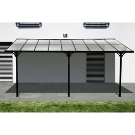 Terrassendach »Bruce«, Breite: 556 cm, Dach: Polycarbonat (PC), schwarz