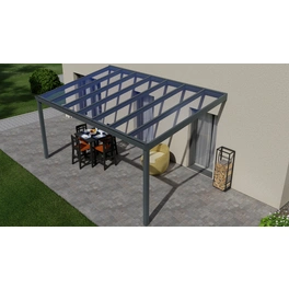 Terrassenüberdachung »Easy Edition«, Breite: 500 cm, Dach: Glas, anthrazitgrau