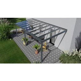 Terrassenüberdachung »Easy Edition«, Breite: 700 cm, Dach: Glas, anthrazitgrau