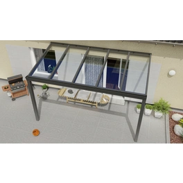 Terrassenüberdachung »Expert«, BxT: 400 x 250 cm, anthrazit / RAL7016, Glasdach